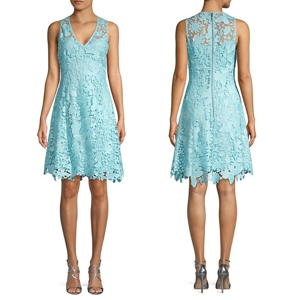 NANETTE LEPORE Butterfly Lace Fit & Flare Dress